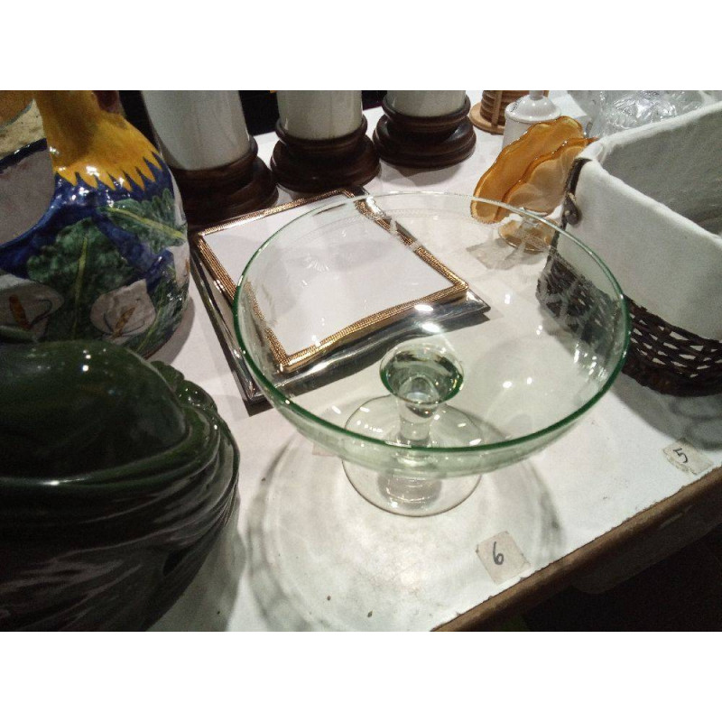 FRUTERO CRISTAL VERDE TALLADO 