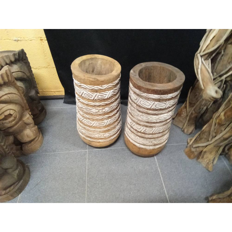 JARRON COCO TALLADO LOMBOK STILE