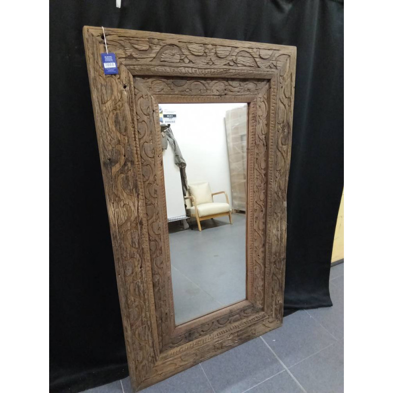 ESPEJO MADERA RECICLADA 97X5X160 MARRON