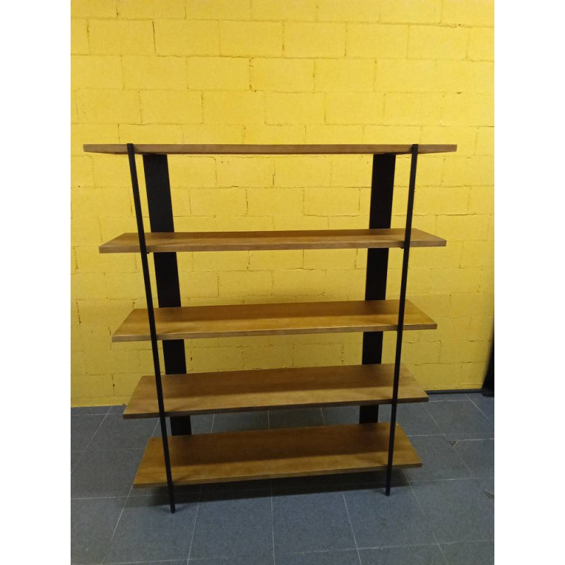 ESTSANTERIA METAL ABETO 160X42.5X190 NEGRO