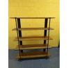 ESTSANTERIA METAL ABETO 160X42.5X190 NEGRO