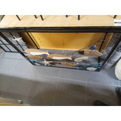 CONSOLA METAL MDF 108X37X80...