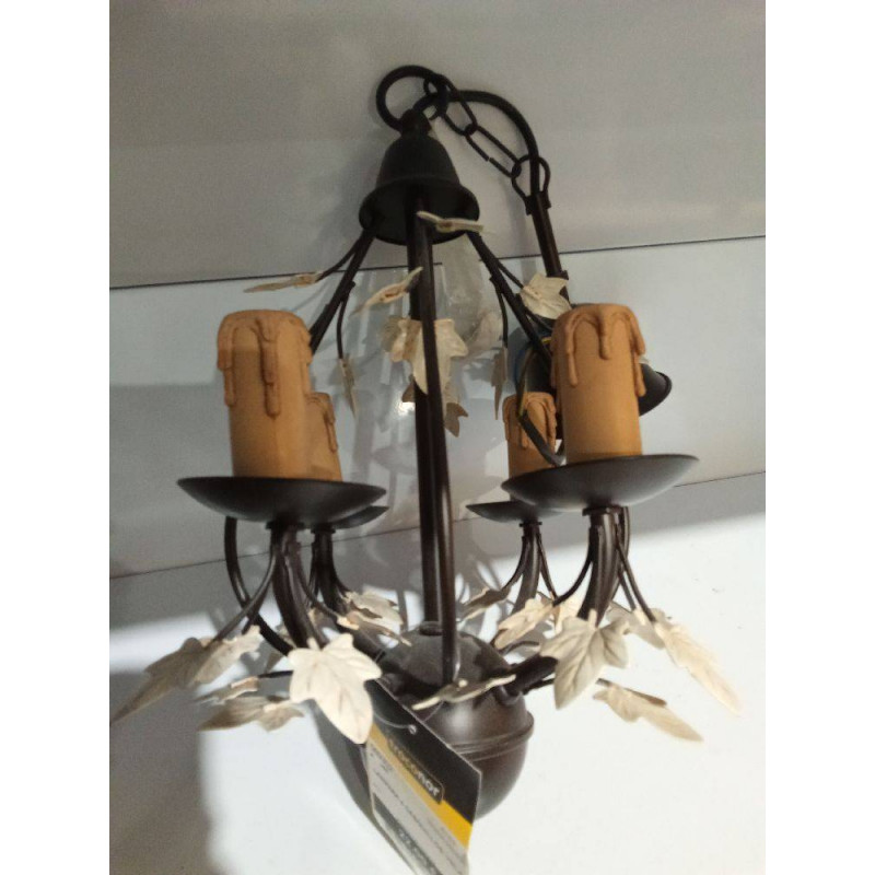 LAMPARA 4 CASQUILLOS VELA