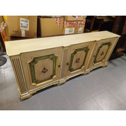 APARADOR MADERA BEIGE Y VERDE