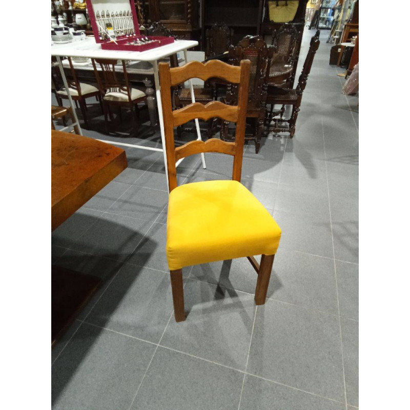 LOTE 6 SILLAS MOSTAZA 