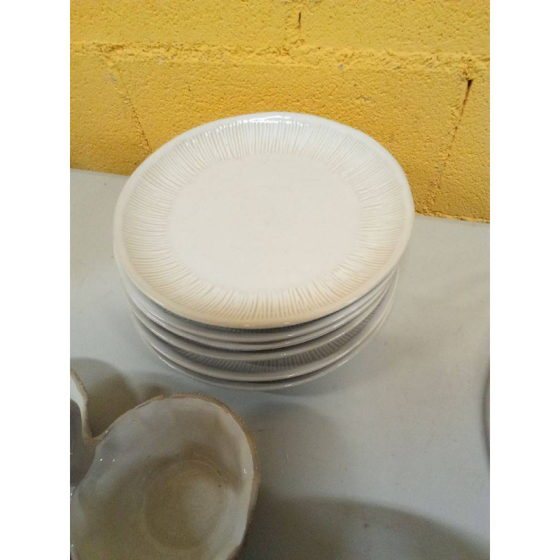 JUEGO 6 PLATOS RAYAS