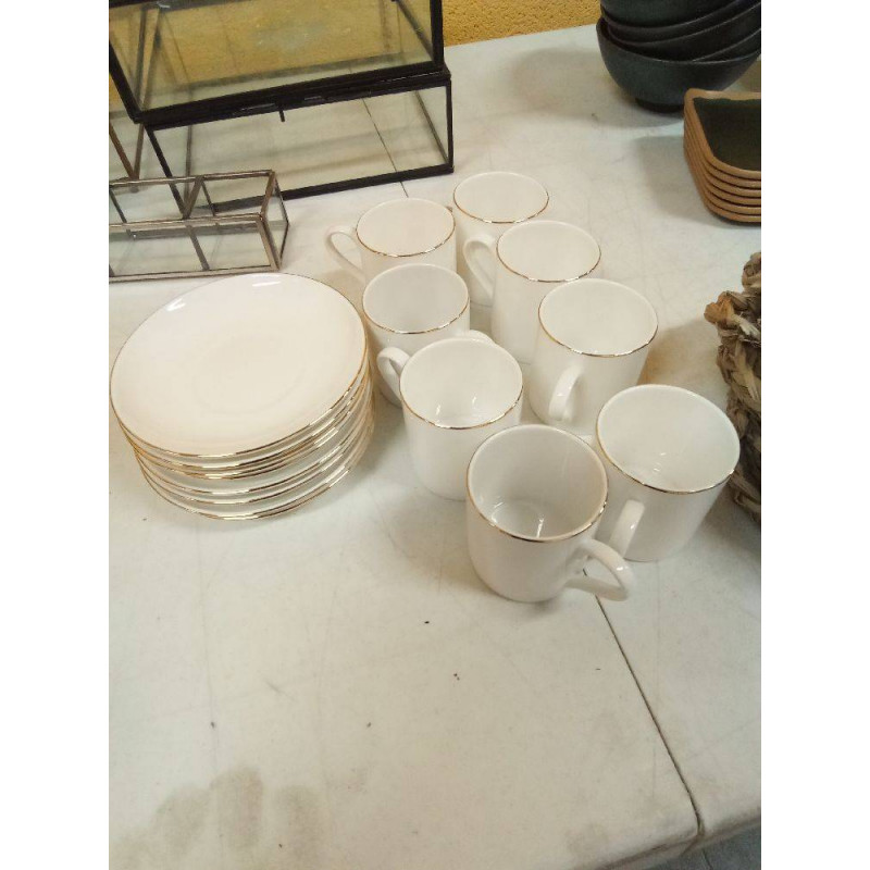 JUEGO 8 TAZAS Y 8 PLATOS ZARA HOME