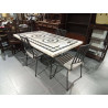 MESA AZULEJADA 160X90 + 4 SILLAS