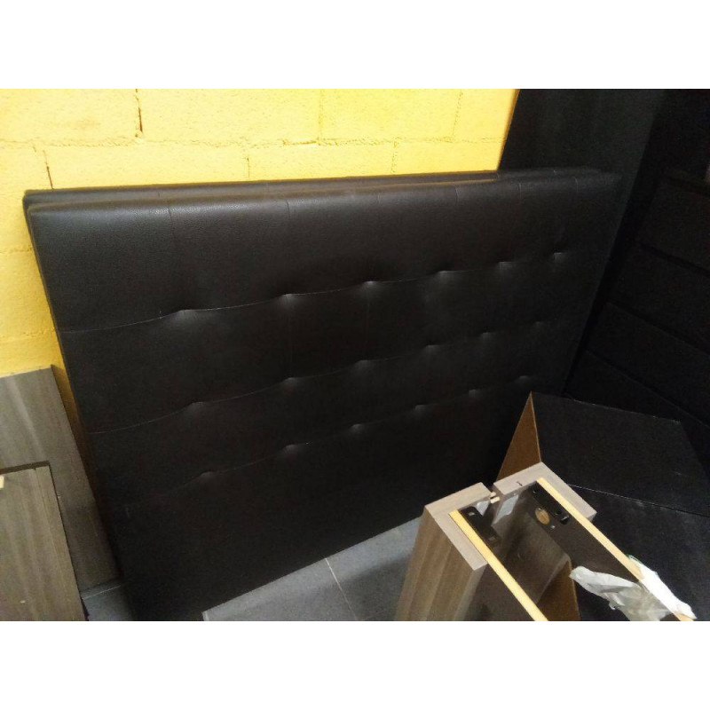 CABECERO POLIPIEL NEGRO 160X122