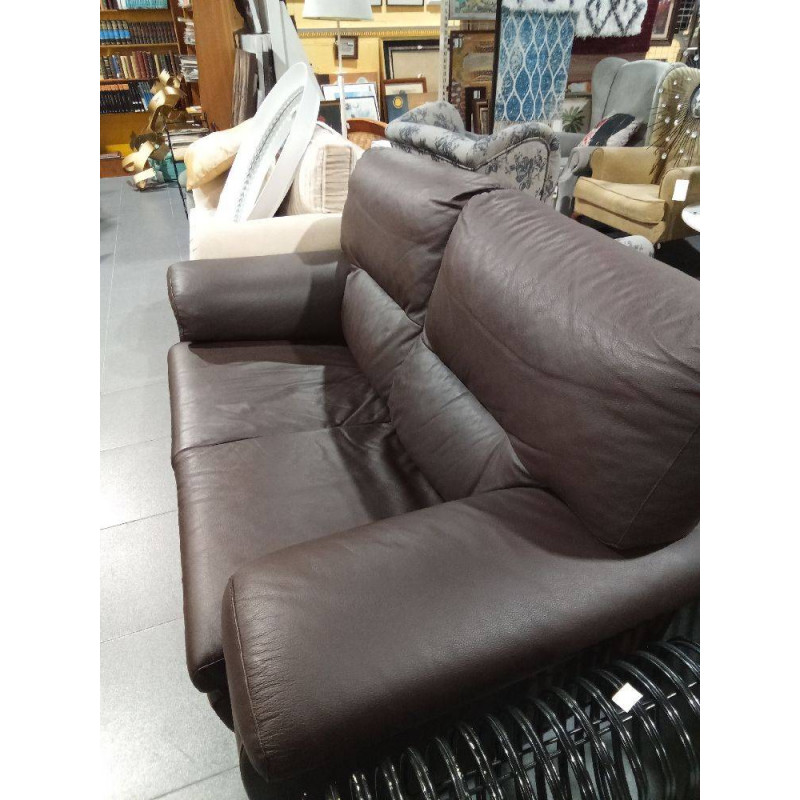 SOFA PIEL LOSBU 2 PLAZAS CHOCOLATE