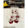 8 COPAS PIE ROJO