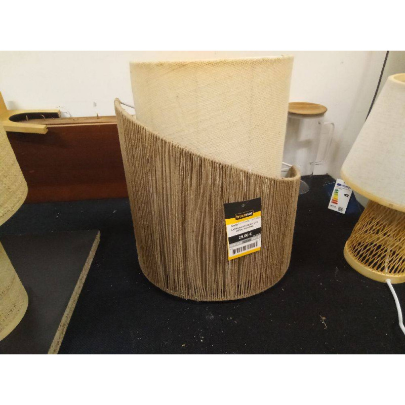 LAMPARA APLIQUE YUTE METAL NATURAL