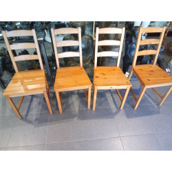 LOE 4 SILLAS MADERA