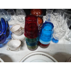 LOTE 9 VASOS COLOR
