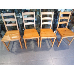 LOE 4 SILLAS MADERA