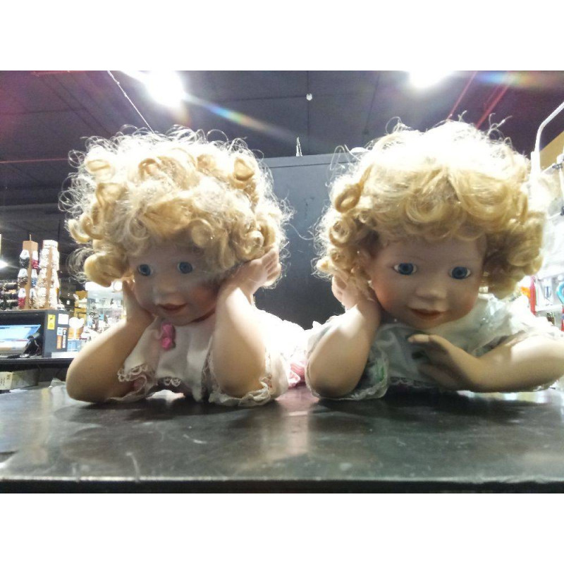 PAREJA MELLIZOS PORCELANA