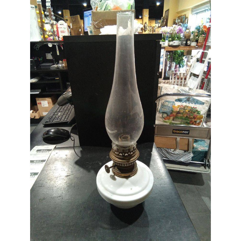 LAMPARA QUINQUE OPALINA