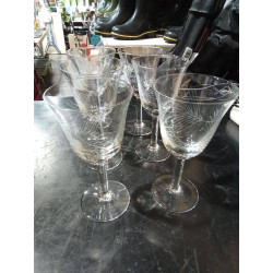 JUEGO 6 COPAS TALLADAS