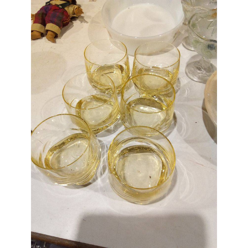 JUEGO 6 VASO AMARILLO