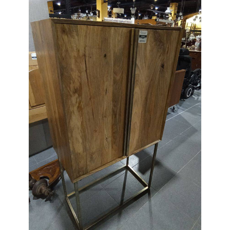 APARADOR MANGO METAL 84X43X152 MARRON