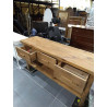 CONSOLA MADERA RECICLADA PINO 160X48X80 NATURAL