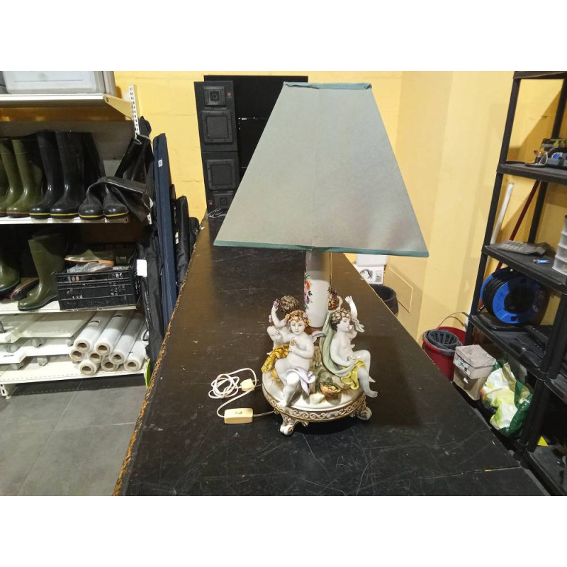 LAMPARA PORCELANA SALVADOR MALLOL . 4 ESTACIONES TARA