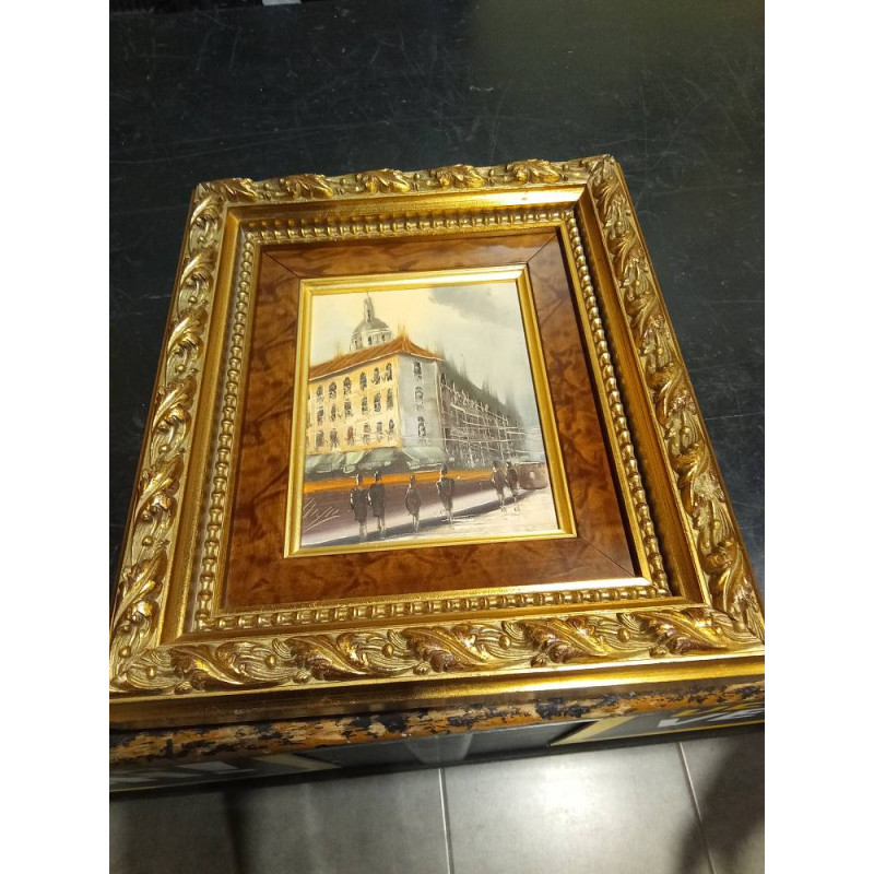 CUADRO LONDINENSE MARCO DORADO 28X32 