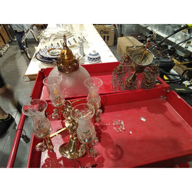 LAMPARA CLÁSICA CON LAGRIMAS