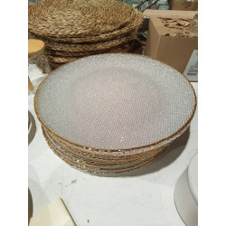 BAJO PLATO FILO DORADO ZARA...