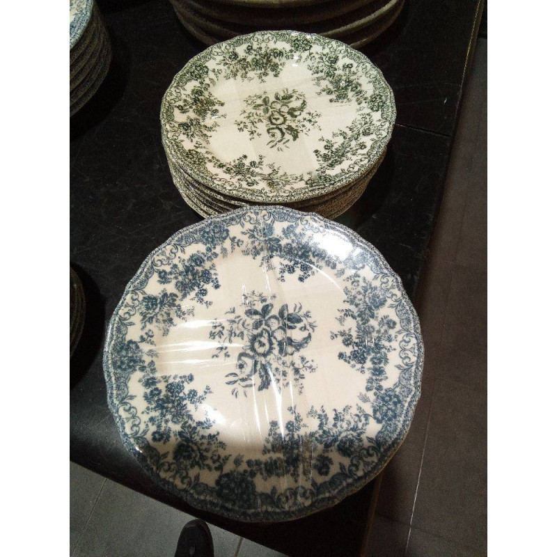 JUEGO 6 PLATOS POSTRE FLORAL ZARA HOME