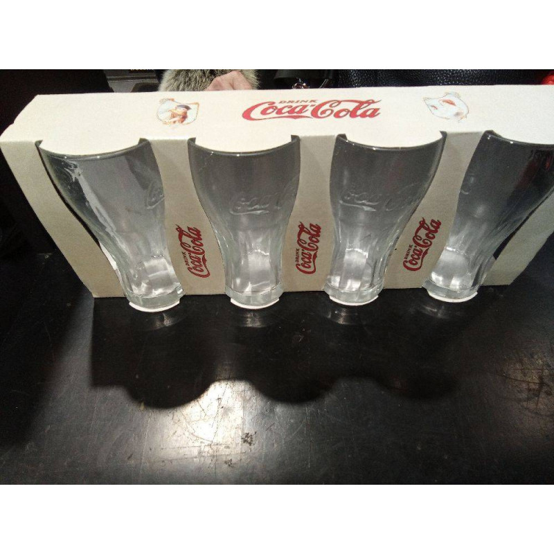 LOTE 4 VASOS COCACOLA