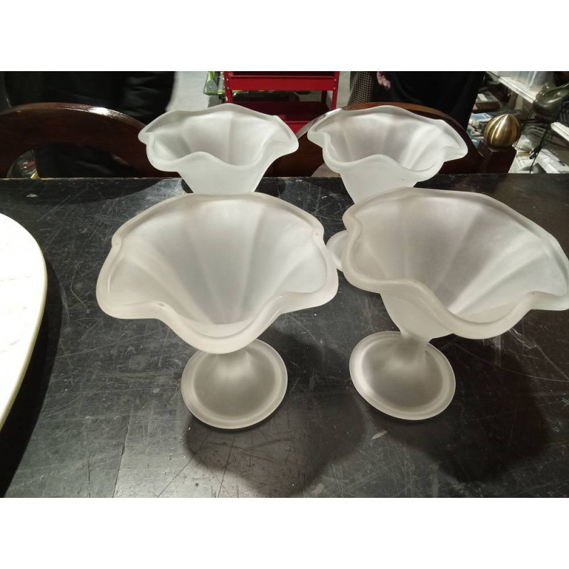 JGO 4 COPAS HELADO CRISTAL 