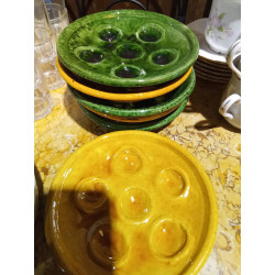 6 PLATOS  PARA CARACOLES