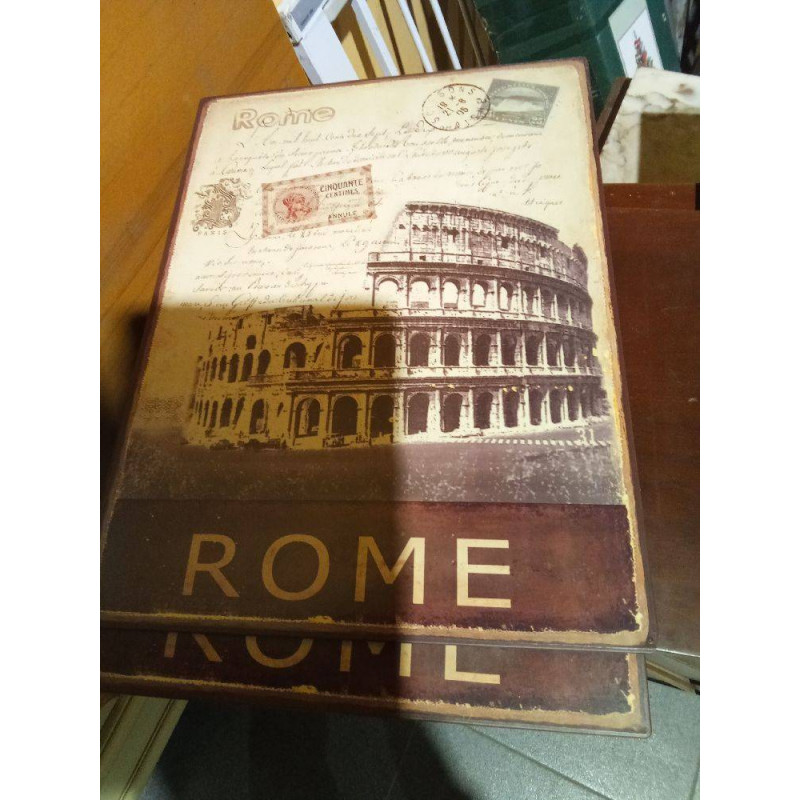PLACA METAL ROMA