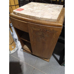 MESITA MARMOL MADERA