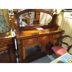 APARADOR CON ESPEJO Y VITRINA