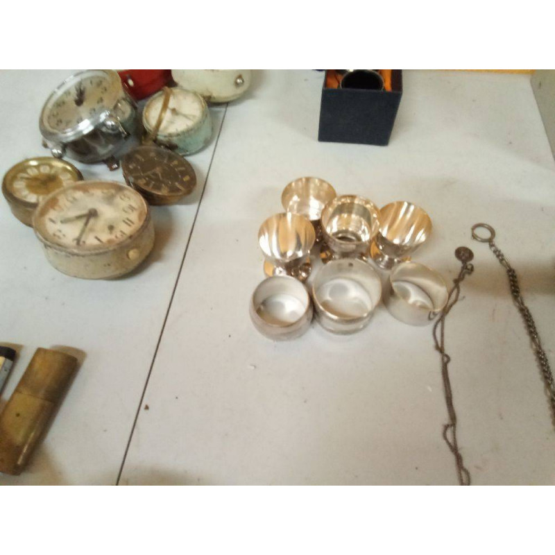 LOTE 7 PZAS BAÑO PLATA