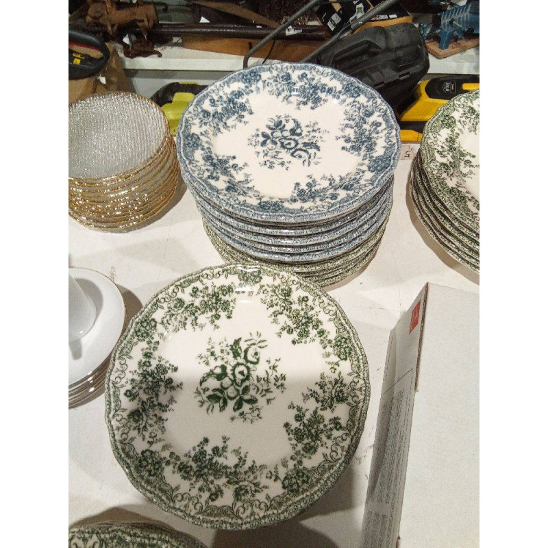 JUEGO 6 PLATO POSTRE FLORAL ZARA HOME