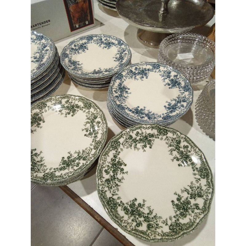 JUEGO 6 PLATOS PAN FLORAL ZARA HOME