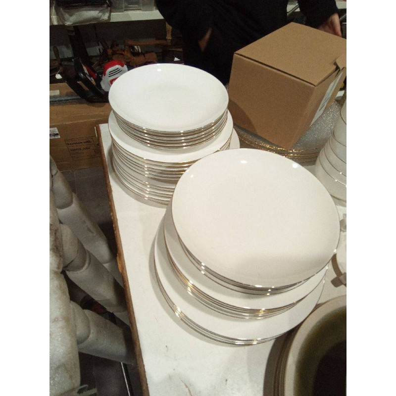 VAJILLA FILO ORO ZARA HOME 6 LLANOS 6 POSTRE 6 SOPEROS