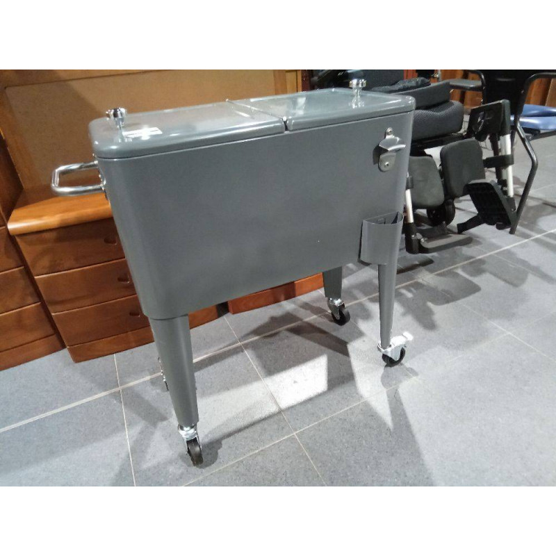 NEVERA ACERO PP74X43X80 56LTS GRIS