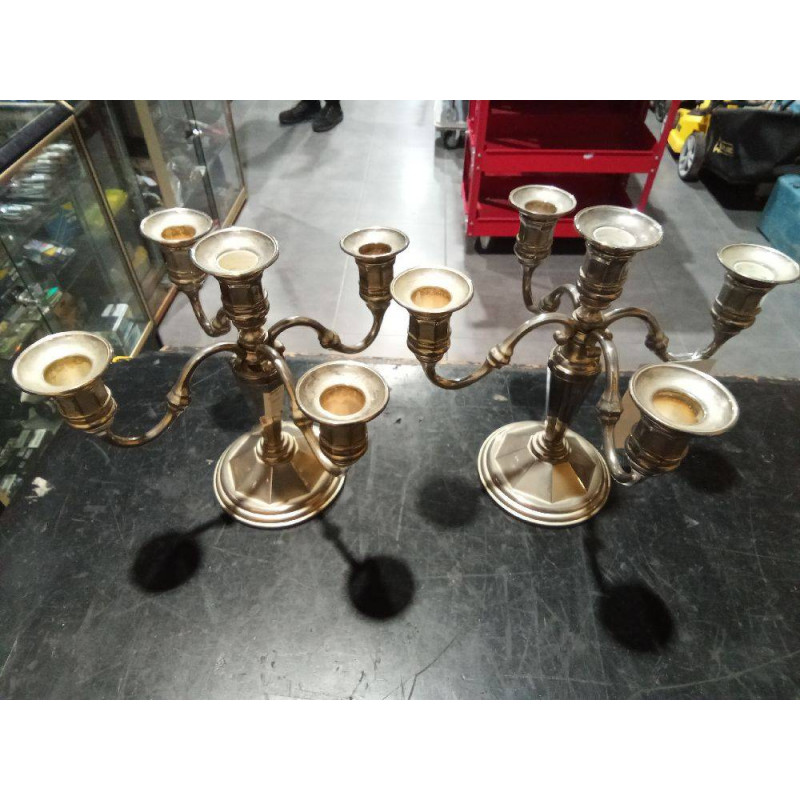 PAREJA CANDELABROS ALPACA