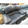 SOFA PIEL GRANFORT 2 PLAZS AZUL