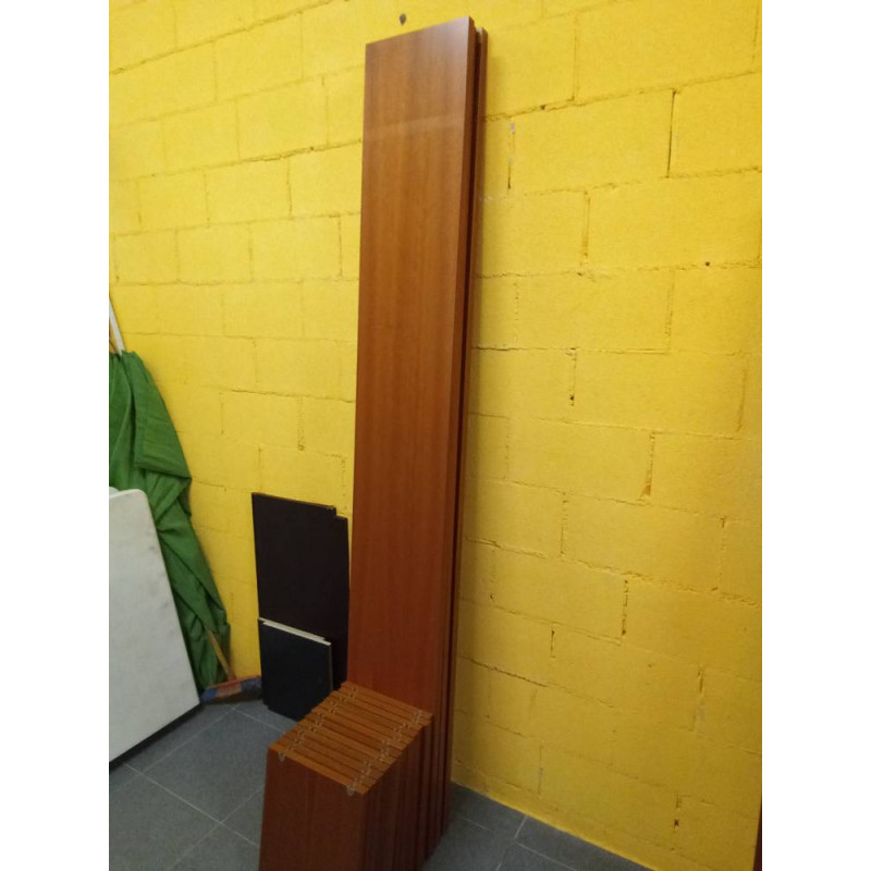 ESTANTERÍA 2 CUERPOS 12 ESTANTES CEREZO