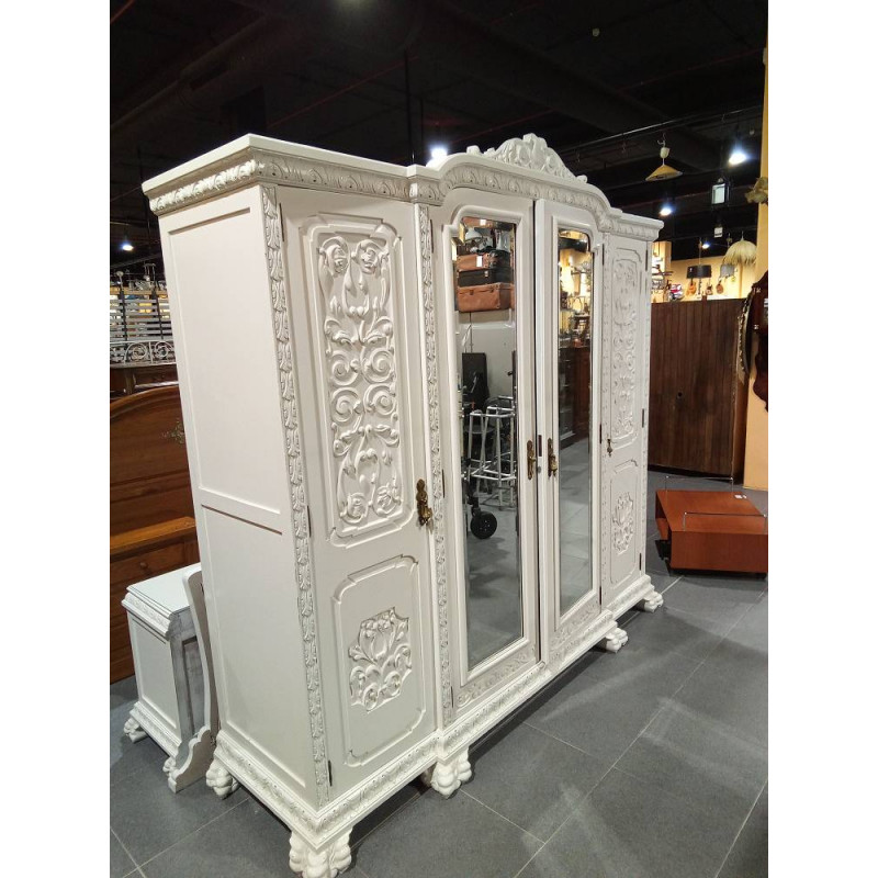 ARMARIO 4 PUERTAS LACADO EN BLANCO