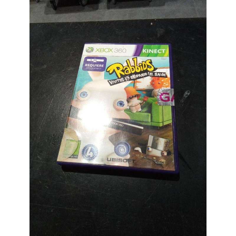 JUEGO XBOX 360 RABBIDS VIVITOS & OKUPANDO EL SALON