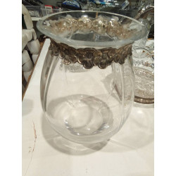 JARRÓN CRISTAL PLATA