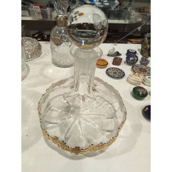 LICORERA CRISTAL PLATA FLORES