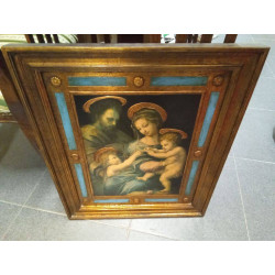 PINTURA RELIGIOSA MARCO DORADO