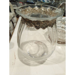 JARRÓN CRISTAL PLATA